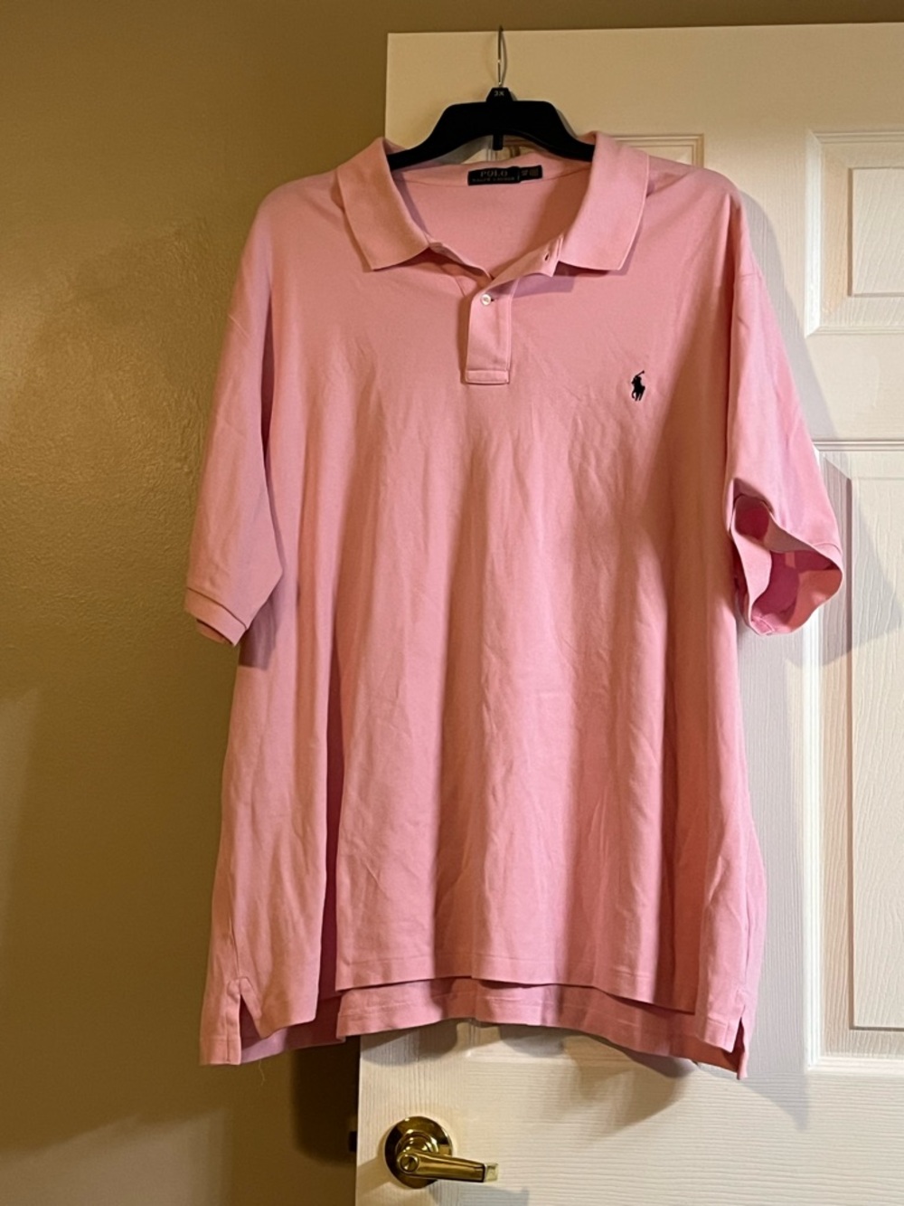 Ralph Lauren Men’s Light Pink Polo with Embroidered Pony